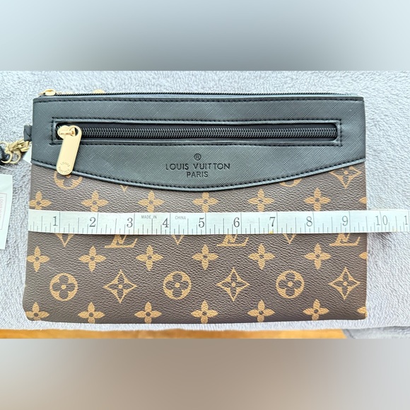 🤎🖤L V Monogram Brown and Black Clutch Bag BNWT - Picture 5 of 6